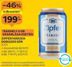 Auchan Zipfer märzen dobozos sör ajánlat