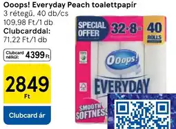 Tesco Ooops! Everyday Peach toalettpapír ajánlat