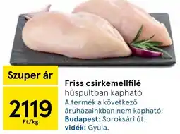 Tesco Friss csirkemellfilé ajánlat