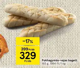 Tesco Fokhagymás-vajas bagett ajánlat