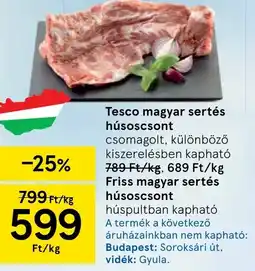 Tesco Tesco magyar sertés húsoscsont ajánlat