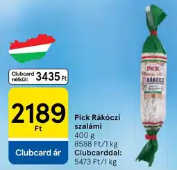 Tesco Pick Rákóczi szalámi ajánlat