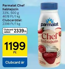 Tesco Parmalat Chef habtejszín 33% ajánlat
