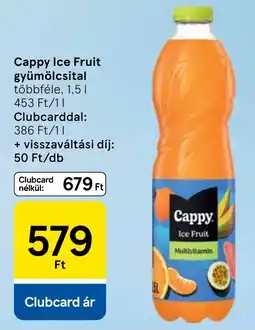 Tesco Cappy Ice Fruit gyümölcsital ajánlat