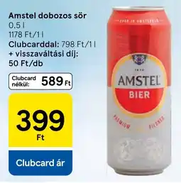 Tesco Amstel dobozos sör ajánlat