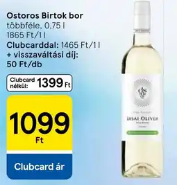 Tesco Ostoros Birtok bor ajánlat