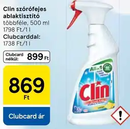 Tesco Clin szórófejes ablaktisztító ajánlat