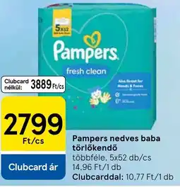 Tesco Pampers nedves baba törlőkendő ajánlat