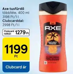 Tesco Axe tusfürdő ajánlat