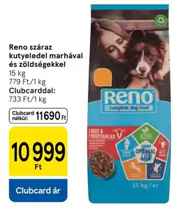 Tesco Reno száraz kutyeledel marhával és zöldségekkel ajánlat
