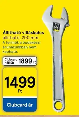 Tesco Állítható villáskulcs ajánlat