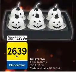 Tesco Tök gyertya ajánlat