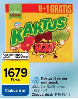 Tesco Kaktus jégkrém multipack ajánlat