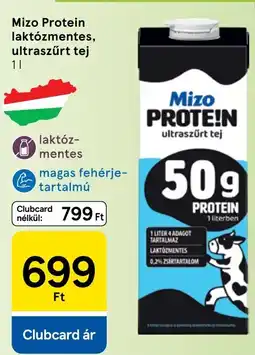 Tesco Mizo Protein laktózmentes, ultraszűrt tej ajánlat