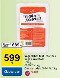 Tesco VeganChef füst ízesítésű vegán szeletelt ajánlat