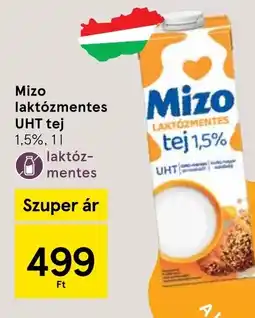 Tesco Mizo laktózmentes UHT tej 1,5% ajánlat