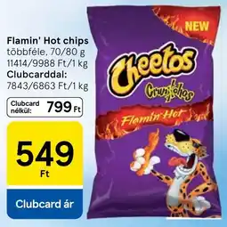Tesco Flamin' Hot chips ajánlat