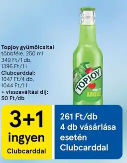 Tesco Topjoy gyümölcsital ajánlat