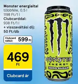 Tesco Monster energiaital ajánlat