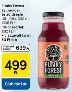 Tesco Funky Forest gyümölcs- és zöldséglé ajánlat