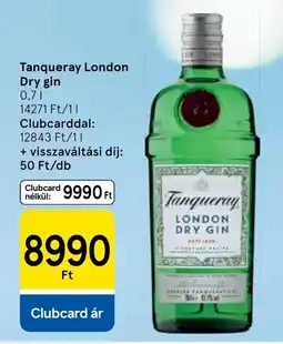 Tesco Tanqueray London Dry gin ajánlat