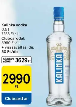 Tesco Kalinka vodka ajánlat
