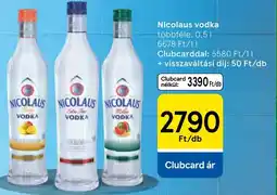 Tesco Nicolaus vodka ajánlat