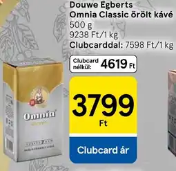 Tesco Douwe Egberts Omnia Classic őrölt kávé ajánlat