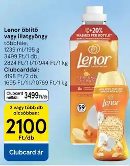 Tesco Lenor öblítő vagy illatgyöngy ajánlat