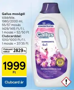 Tesco Gallus mosógél ajánlat
