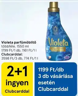Tesco Violeta parfümöblítő ajánlat