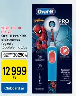 Tesco Oral-B Pro Kids elektromos fogkefe ajánlat