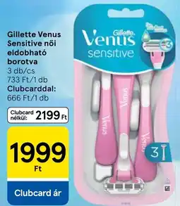 Tesco Gillette Venus Sensitive női eldobható borotva ajánlat