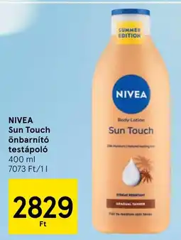 Tesco NIVEA Sun Touch önbarnító testápoló ajánlat