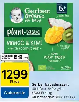 Tesco Gerber babadesszert ajánlat
