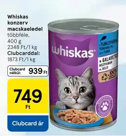 Tesco Whiskas konzerv macskaeledel ajánlat