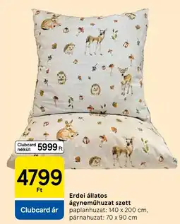 Tesco Erdei állatos ágyneműhuzat szett ajánlat