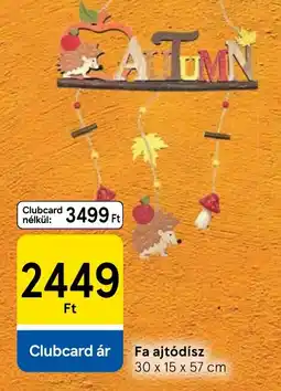 Tesco Fa ajtódísz ajánlat