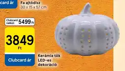 Tesco Kerámia tök LED-es dekoráció ajánlat