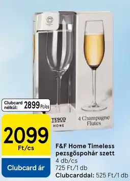 Tesco F&F Home Timeless pezsgőspohár szett ajánlat