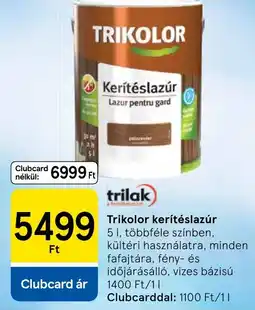 Tesco Trikolor kerítéslazúr ajánlat