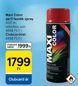 Tesco Maxi Color akril festék spray ajánlat