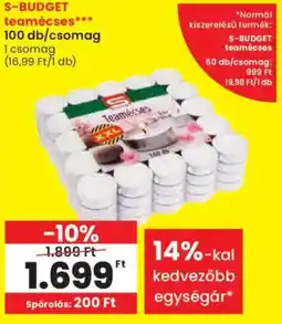 Spar S-BUDGET teamécses ajánlat