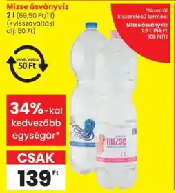 Spar Mizse ásványvíz ajánlat