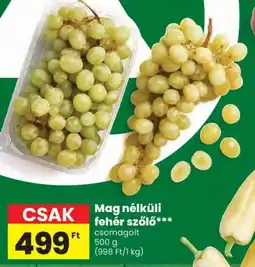 Spar Mag nélküli fehér szőlő ajánlat