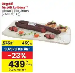 Spar Bogádi füstölt kolbász ajánlat