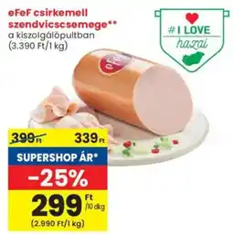 Spar eFeF csirkemell szendvicscsemege ajánlat