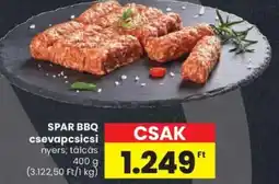 Spar SPAR BBQ csevapcsicsi ajánlat