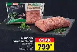 Spar S-BUDGET darált sertéshús ajánlat