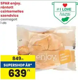 Spar SPAR enjoy. rántott csirkemelles szendvics ajánlat
